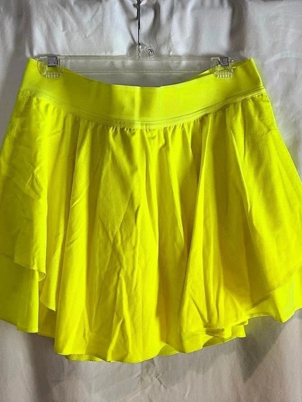 lululemon Court Rival Skirt Highlight Yellow Neon Tennis Skort Size 12